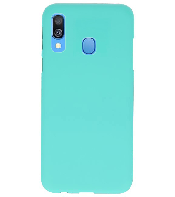 Color TPU case for Samsung Galaxy A40 Turquoise