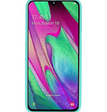 Color TPU Hoesje voor Samsung Galaxy A40 Turquoise