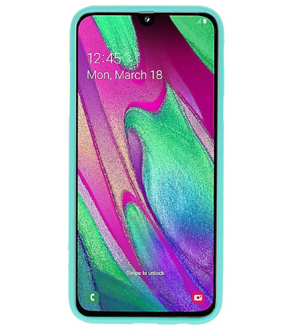 Color TPU case for Samsung Galaxy A40 Turquoise