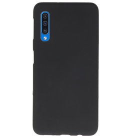 Farve TPU taske til Samsung Galaxy A50 sort