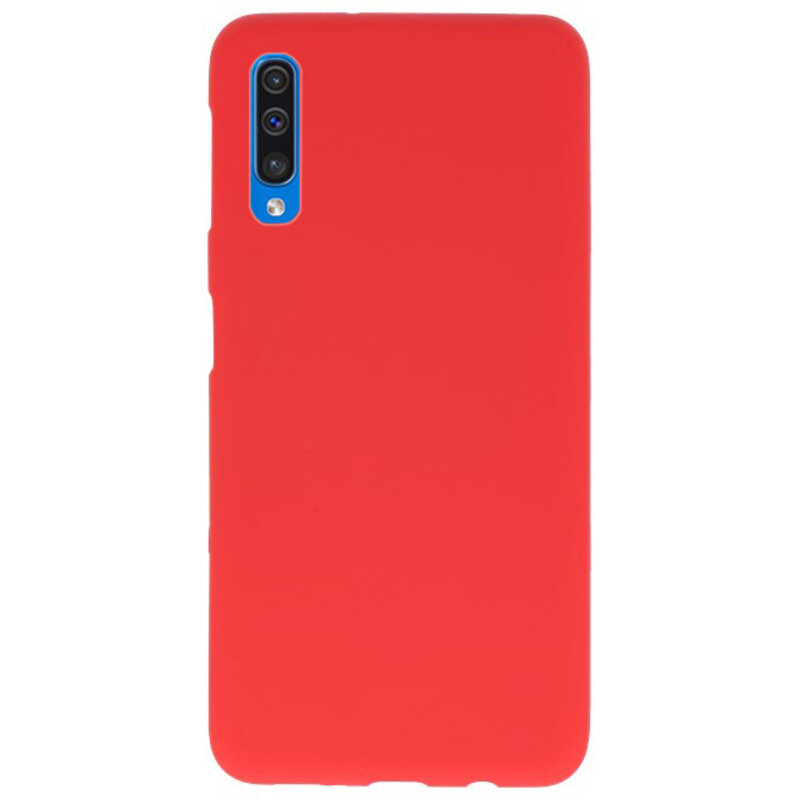 Funda TPU en color para Samsung Galaxy A50 rojo.