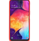 Coque en TPU couleur pour Samsung Galaxy A50 rouge