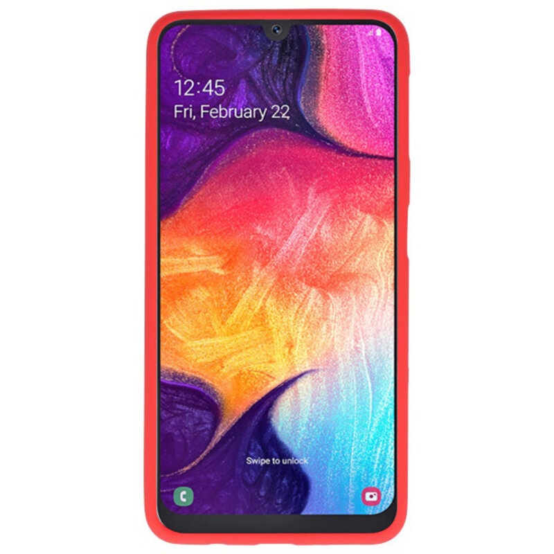 Funda TPU en color para Samsung Galaxy A50 rojo.