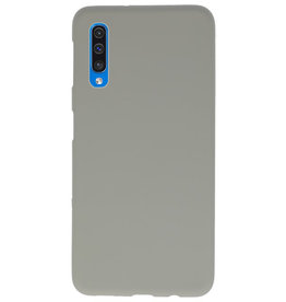 Color TPU Hoesje voor Samsung Galaxy A50 Grijs