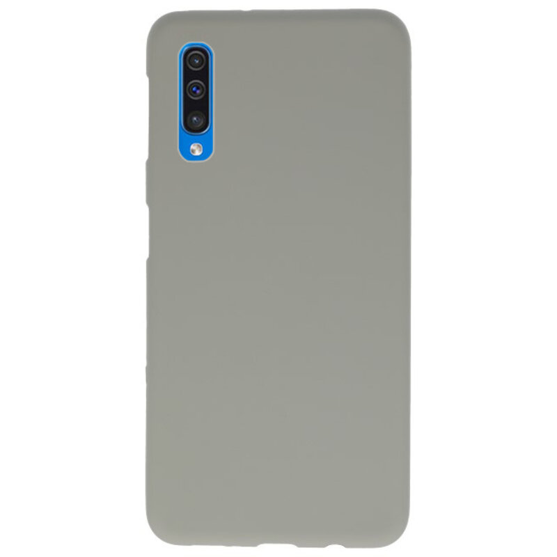 Custodia in TPU colorata per Samsung Galaxy A50 grigio