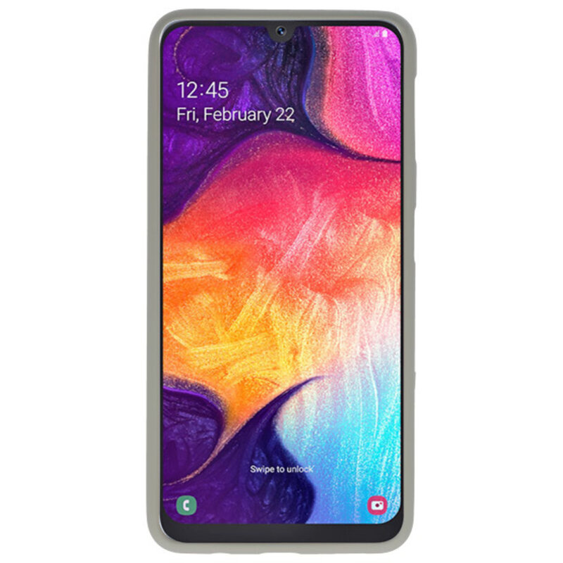 Custodia in TPU colorata per Samsung Galaxy A50 grigio
