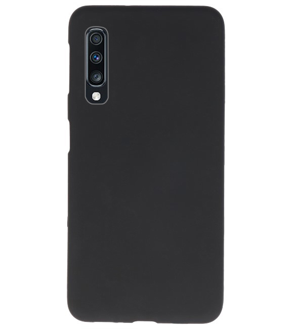 Color TPU Hoesje voor Samsung Galaxy A70 Zwart