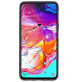 Farve TPU taske til Samsung Galaxy A70 sort