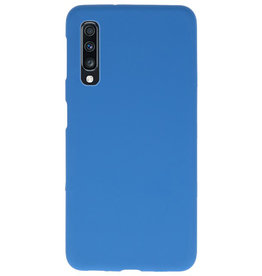 Coque TPU couleur pour Samsung Galaxy A70 Navy