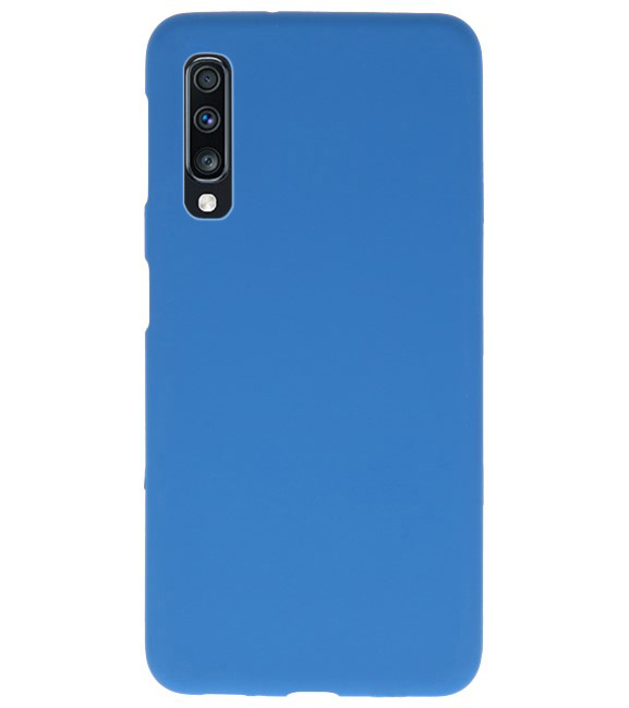 Coque TPU couleur pour Samsung Galaxy A70 Navy