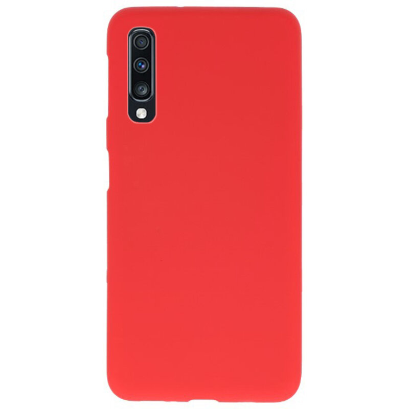 Farve TPU taske til Samsung Galaxy A70 rød