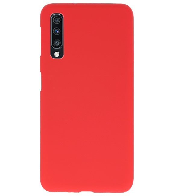 Coque en TPU couleur pour Samsung Galaxy A70 rouge