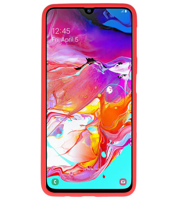 Custodia in TPU di colore per Samsung Galaxy A70 rosso