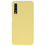 Funda TPU en color para Samsung Galaxy A70 amarillo.