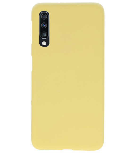 Color TPU case for Samsung Galaxy A70 yellow