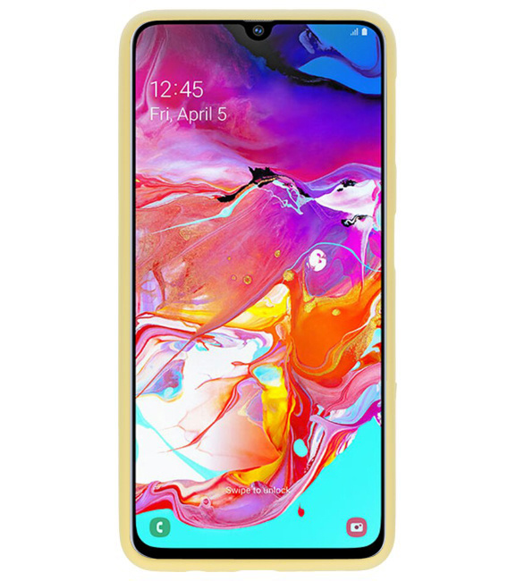 Color TPU case for Samsung Galaxy A70 yellow