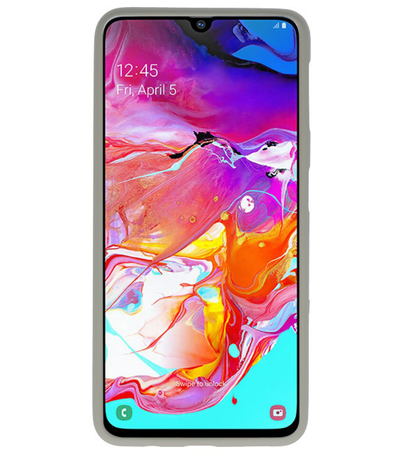 Farbe TPU Fall für Samsung Galaxy A70 grau