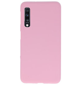 Color TPU Hoesje voor Samsung Galaxy A70 Roze