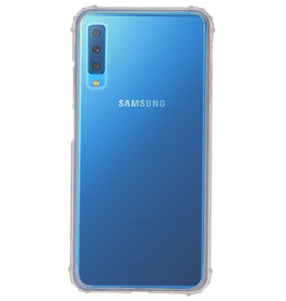 Custodia in TPU trasparente antiurto per Galaxy A7 2018