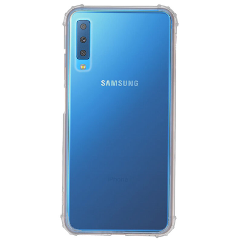 Custodia in TPU trasparente antiurto per Galaxy A7 2018