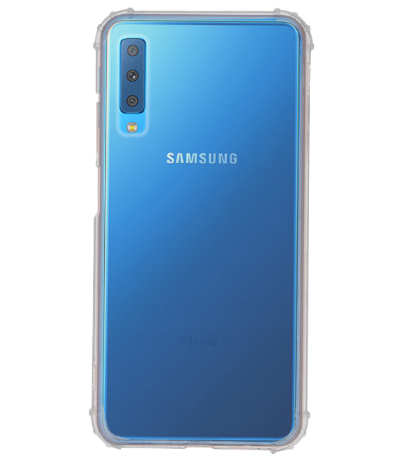 Shockproof transparent TPU case for Galaxy A7 2018