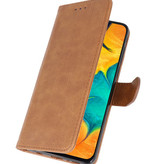 Bookstyle Wallet Cases Hülle für Samsung Galaxy A30 Braun