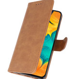 Bookstyle Wallet Taske Etui til Samsung Galaxy A30 Brown