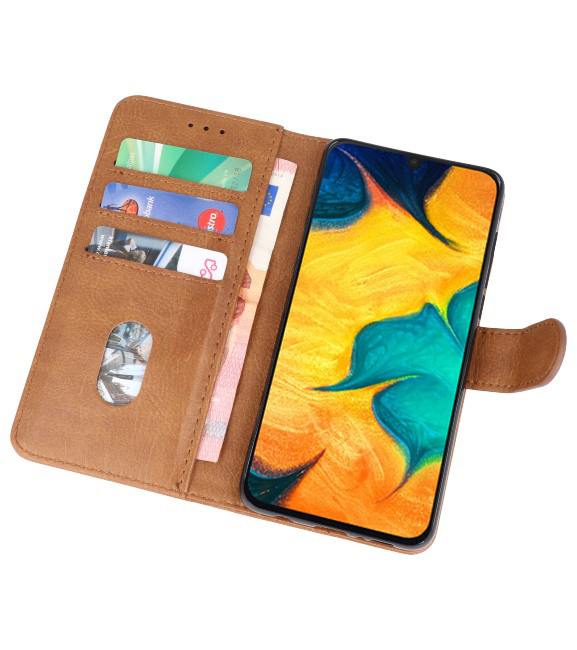 Bookstyle Wallet Cases Case for Samsung Galaxy A30 Brown