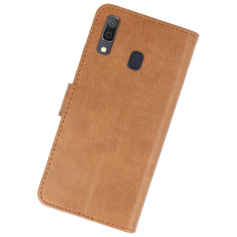 Custodia a portafoglio per Custodia per Samsung Galaxy A30 Marrone
