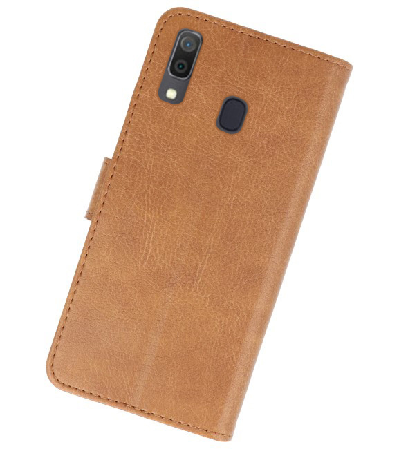 Bookstyle Wallet Cases Hoesje voor Samsung Galaxy A30 Bruin