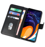 Custodia a portafoglio per Custodia per Samsung Galaxy A60 Nero