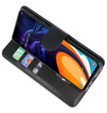 Bookstyle Wallet Taske Etui til Samsung Galaxy A60 Black