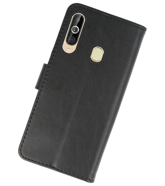 Bookstyle Wallet Cases Hülle für Samsung Galaxy A60 Schwarz