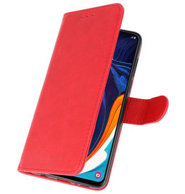 Custodia a portafoglio per Custodia per Samsung Galaxy A60 Red