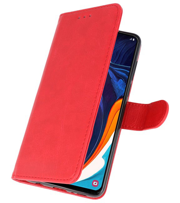 Etuis portefeuille Bookstyle Etui pour Samsung Galaxy A60 Rouge