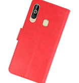 Bookstyle Wallet Taske Etui til Samsung Galaxy A60 Red