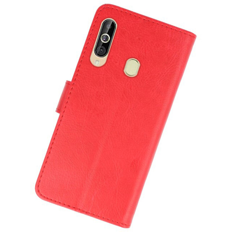 Funda Bookstyle Estuches para Samsung Galaxy A60 Rojo