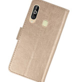 Bookstyle Wallet Cases Hülle für Samsung Galaxy A60 Gold