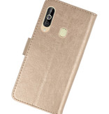 Fundas estilo billetera Bookstyle para Samsung Galaxy A60 Gold