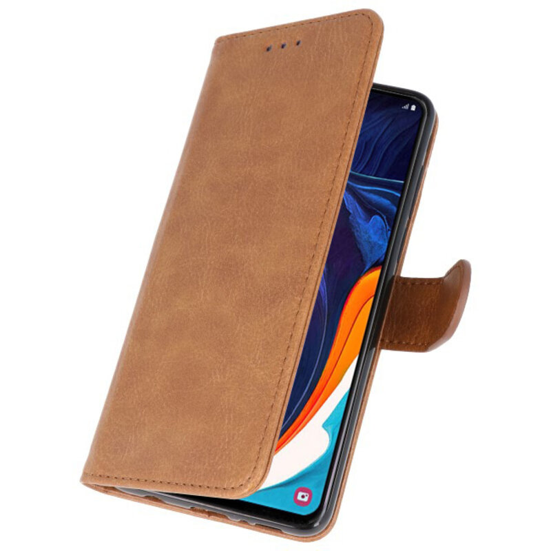 Custodia a portafoglio per Custodia per Samsung Galaxy A60 Marrone