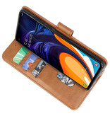 Funda Bookstyle Estuches para Samsung Galaxy A60 Marrón