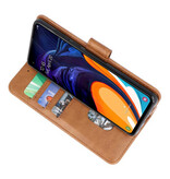 Custodia a portafoglio per Custodia per Samsung Galaxy A60 Marrone