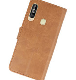 Etuis portefeuille Bookstyle Case pour Samsung Galaxy A60 Brown