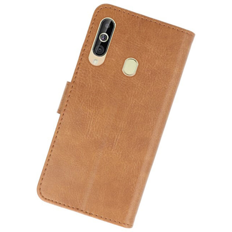 Bookstyle Wallet Cases Hülle für Samsung Galaxy A60 Braun