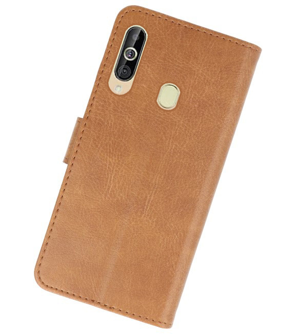 Bookstyle Wallet Cases Hülle für Samsung Galaxy A60 Braun