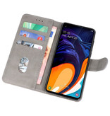 Bookstyle Wallet Cases Hoesje voor Samsung Galaxy A60 Grijs