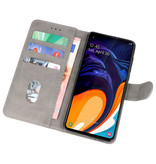 Bookstyle Wallet Cases Hülle für Samsung Galaxy A60 Grau