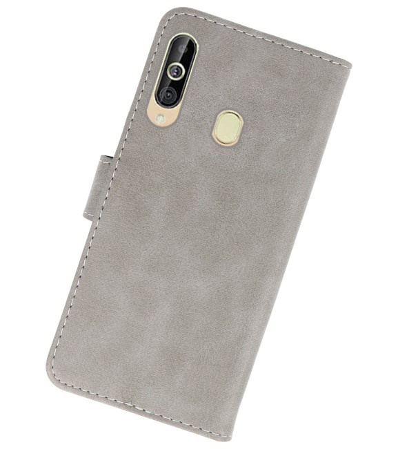 Etuis portefeuille Bookstyle Case pour Samsung Galaxy A60 Gris