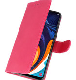 Bookstyle Wallet Cases Hülle für Samsung Galaxy A60 Pink