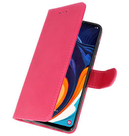 Bookstyle Wallet Taske Etui til Samsung Galaxy A60 Pink